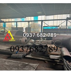 Gia công lốc ống tròn hàn đính sang phe từ thép tấm dày 10/12/14/16/18mm
